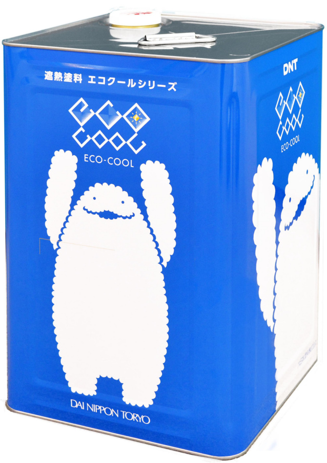 代引不可 カラーハーモニー ショップ 弱溶剤形ふっ素樹脂系遮熱塗料 エコクールマイルドF ECOアカデミーブルー ECOフォレストグリーン 15kg  大日本塗料