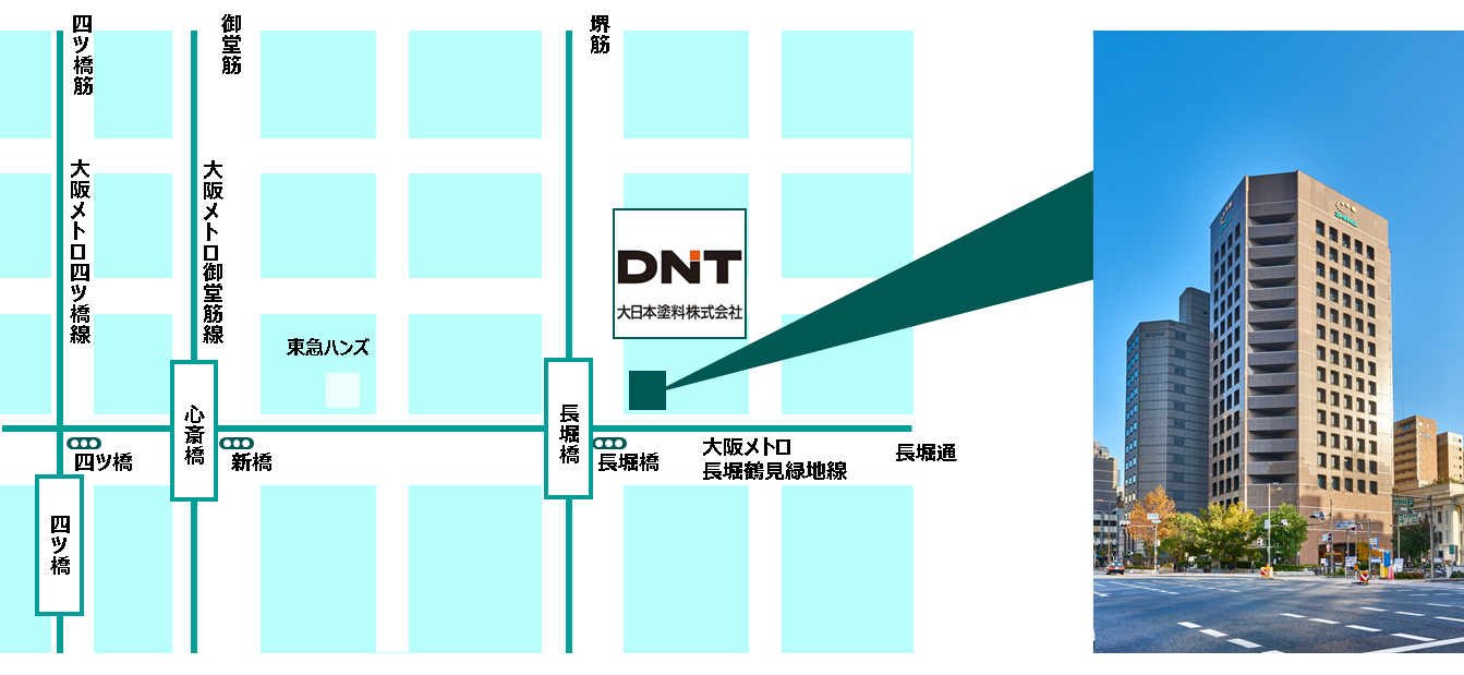 DNTショールームアクセスマップ