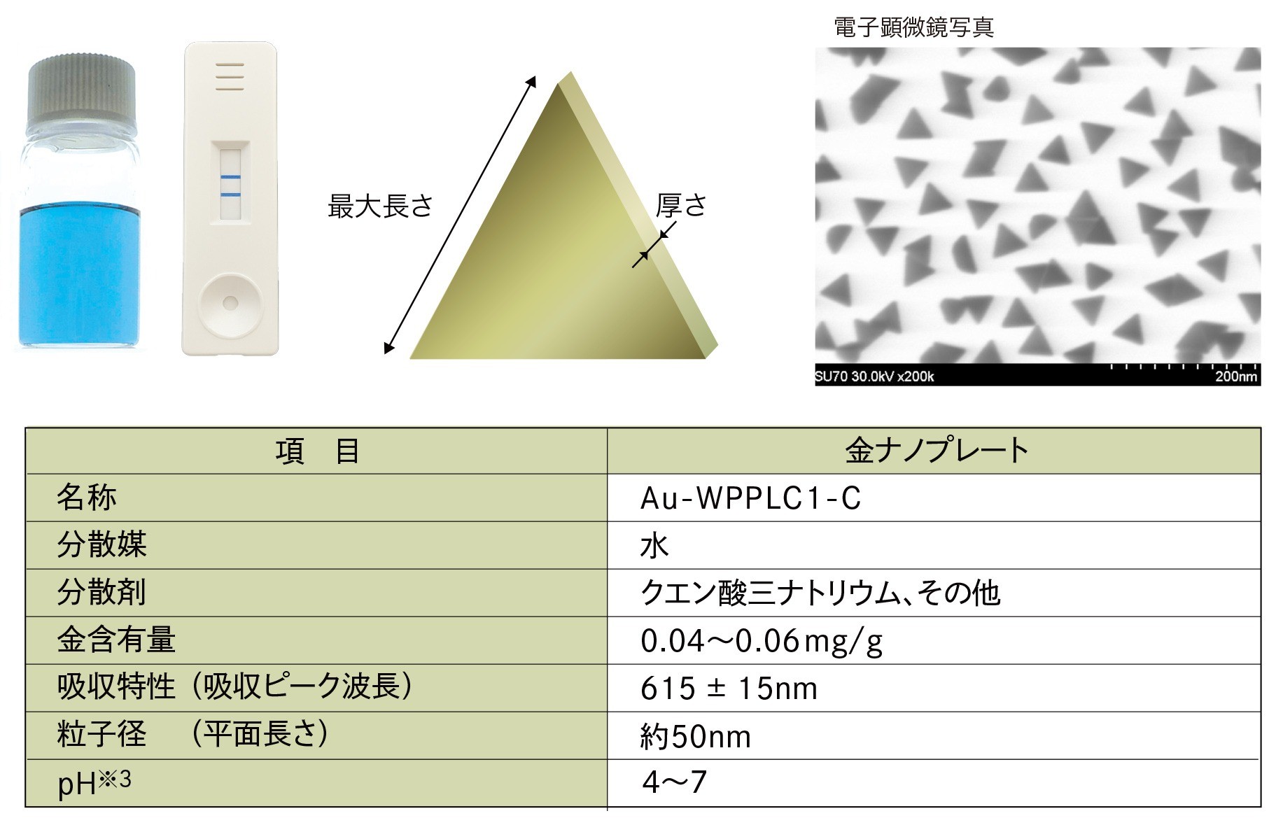 金ナノプレートの概要